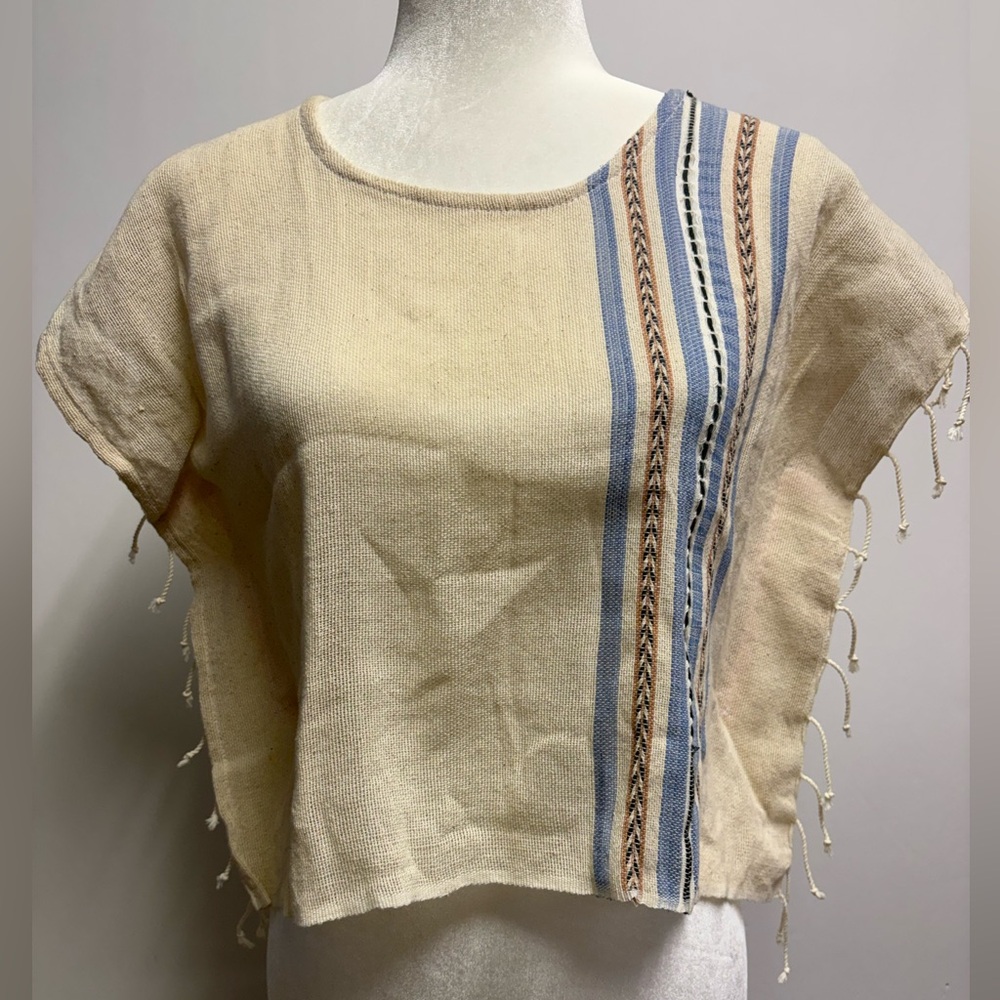 Baizaar Handmade Apparel Southwest Cropped Poncho